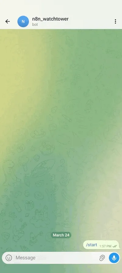 A demo of the Telegram bot in action, showing the advisory report